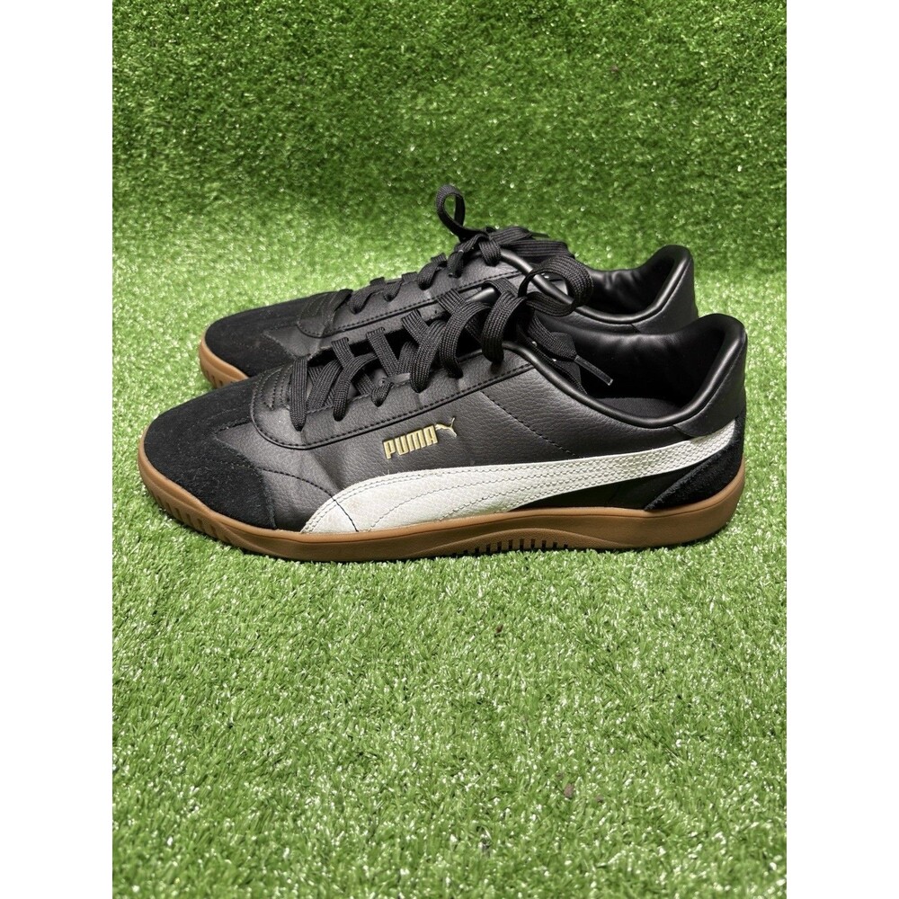 PUMA Club 5v5 Sneakers Lace Up Color Classic Black White Gold Size US Mens 11